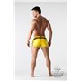 Maskulo - BeGuard Nylon Club Shorts with Contrasting Mesh Inserts Yellow