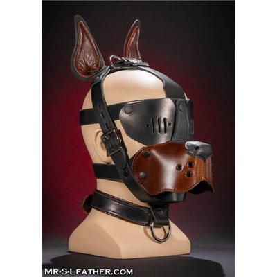 Bondage Dog Muzzle Brown