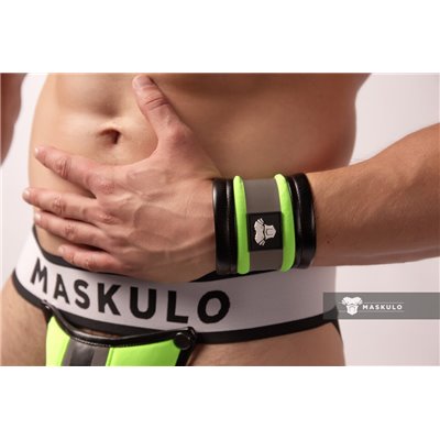 MASKULO - Spandex Wrist Band Neon Green