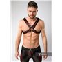 MASKULO - 2 Fronts Chest Harness Red