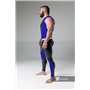 MASKULO - Men's Fetish Leggings Codpiece Zipped Rear Royal Blue