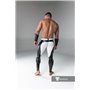 MASKULO - Men's Fetish Leggings Codpiece Zipped Rear White