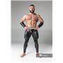 MASKULO - Men's Fetish Leggings Codpiece Zipped Rear Black