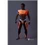 MASKULO - Men's Fetish Leggings Codpiece Neon Orange