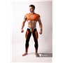 MASKULO - Men's Fetish Leggings Codpiece Neon Orange