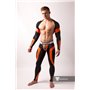 MASKULO - Men's Fetish Leggings Codpiece Neon Orange