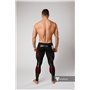 MASKULO - Color-Under Men's Fetish Leggings Zipped Rear Red