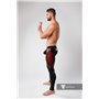 MASKULO - Color-Under Men's Fetish Leggings Zipped Rear Red