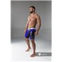 MASKULO - Men's Fetish Shorts Codpiece Zippered rear Full Thigh Pads Royal Blue