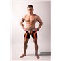 MASKULO - Men's Fetish Shorts Codpiece Neon Orange