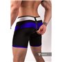 MASKULO - Men's Fetish Shorts Codpiece Zipped Rear Royal Blue