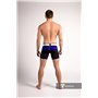 MASKULO - Men's Fetish Shorts Codpiece Zipped Rear Royal Blue