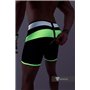 MASKULO - Men's Fetish Shorts Codpiece Zipped rear Neon Green