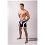 MASKULO - Men's Fetish Shorts Codpiece Zipped rear Neon White