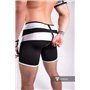 MASKULO - Men's Fetish Shorts Codpiece Zipped rear Neon White