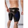 MASKULO - Color-Under Men's Fetish Shorts Zipped rear Royal Blue