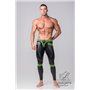 MASKULO - Men's Fetish Leggings Codpiece Open Rear Neon Green