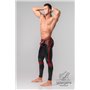 MASKULO - Men's Fetish Leggings Codpiece Zippered Rear Red