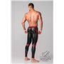 MASKULO - Men's Fetish Leggings Codpiece Zippered Rear Red