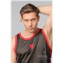 MASKULO - Skulla Men’s Fetish Tank Top Red