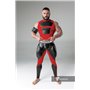 MASKULO - Men's Fetish Tank Top Spandex Front Pads Red