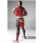 MASKULO - Men's Fetish Tank Top Spandex Front Pads Red