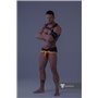 MASKULO - Briefs Mesh Codpiece Zippered Rear Neon Orange