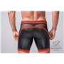 MASKULO - Fetish Shorts Codpiece Zippered Rear Red