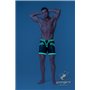 MASKULO - Fetish Shorts Codpiece Zippered Rear Neon Green