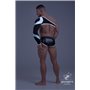 MASKULO - Asymmetrical Long-Sleeved Crop Top White