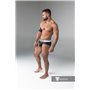 MASKULO - Rubber look Briefs Detachable pouch Open rear Black