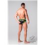 MASKULO - Fetish Briefs Codpiece Zippered Rear Neon Green