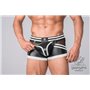 MASKULO - Fetish Trunks Codpiece Zippered Rear White