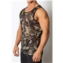 Foxhole Camo Mesh Tank Top Green