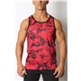 Foxhole Camo Mesh Tank Top Red