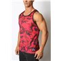 Foxhole Camo Mesh Tank Top Red