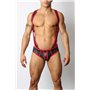 Gunner Neoprene Lace Up Jock Brief Red