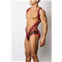 Gunner Neoprene Lace Up Jock Brief Red