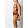 Gunner Neoprene Lace Up Jock Brief Red