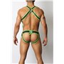 Gunner Neoprene Lace Up Jock Brief Green