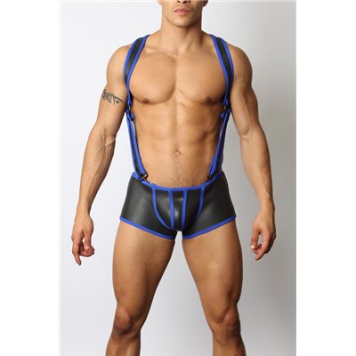 Gunner Lace Up Jock Trunk Blue