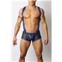 Gunner Lace Up Jock Trunk Blue