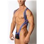 Prowler 2.0 Neoprene Body Harness w/ Jock Armour Blue/White