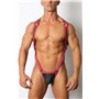 Prowler 2.0 Neoprene Body Harness w/ Jock Armour Red/White