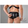 EnForce Waist-high Codpiece Briefs Zipped Rear Black