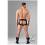 EnForce Waist-high Codpiece Trunks Open Rear Black