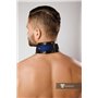 Armored Color-Under Men's Fetish Collar Royal Blue