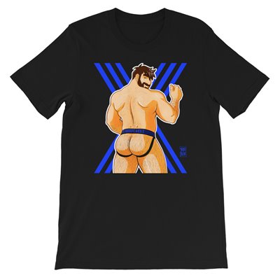 Adam Likes Jockstraps - Blue - Short-Sleeve Unisex T-Shirt