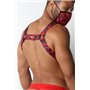 VAUX VX2 HARNESS Leopard Red