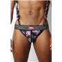 VAUX VX2 ZIPPER JOCKSTRAP Floral Black